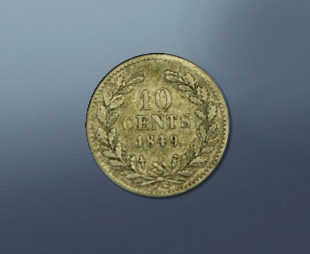  10 cent - 1849 Nederland 