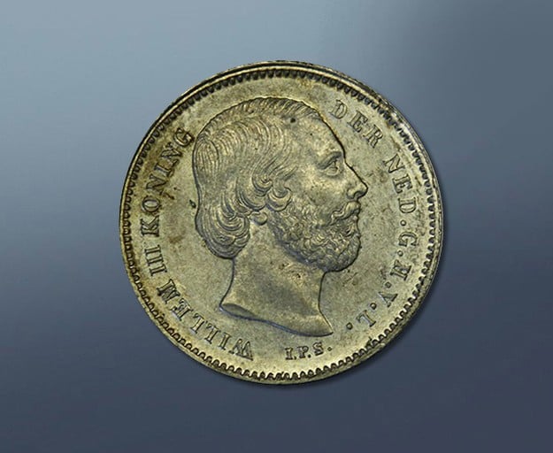  25 cents - 1849 The Netherlands 