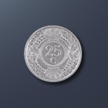  25 cent - current Curacao 