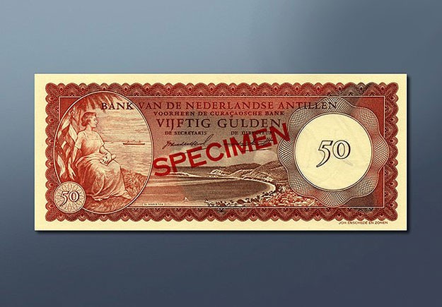  50 guilder banknote 1962 Series 