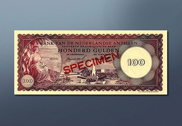  100 guilder banknote 1962 Series 
