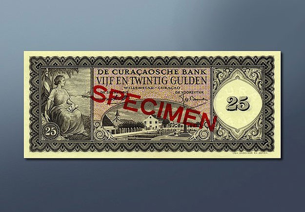  25 guilder banknote 1954 Series 